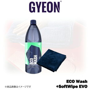 GYEON Q2M ECO Wash 1000ml+SoftWipe EVO �Z�b�g Q2MEW100+Q2MASWE �W�[�I�� �G�R�E�H�b�V��