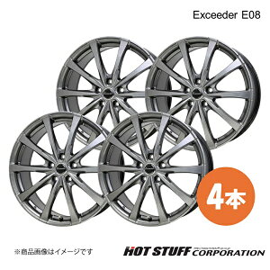 �G�N�V�[�_E08 �z�C�[�� 4�{�y18×7.0J 5-114.3 INSET40 �_�[�N�V���o�[(DS) ���ʍ��zHOT STUFF Exceeder E08