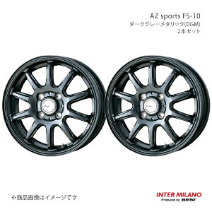 INTER MILANO �C���^�[�~���m AZ sports FS-10 �z�C�[�� 2�{�Z�b�g�y12×3.50B 4-100 INSET44 �_�[�N�O���[���^���b�N�z