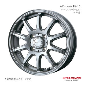 INTER MILANO �C���^�[�~���m AZ sports FS-10 �z�C�[�� 1�{�P�i �^�t�g LA900S/LA910S 2020/6�`�y15×4.5J 4-100 INSET45 �_�[�N�V���o�[�z