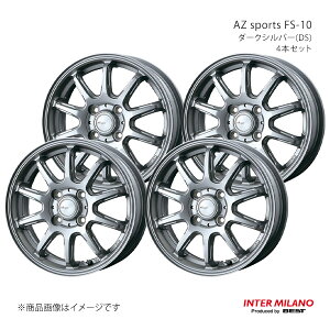 INTER MILANO �C���^�[�~���m AZ sports FS-10 �z�C�[�� 4�{�Z�b�g �E�F�C�N LA700S/LA710S 2014/11�`2022/8�y15×4.5J 4-100 INSET45 �_�[�N�V���o�[�z