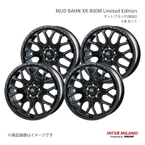 INTER MILANO インターミラノ MUD BAHN XR-800M Limited Edition ホイール 4本セット【20×8.5J 5-114.3 INSET38 マットブラック】