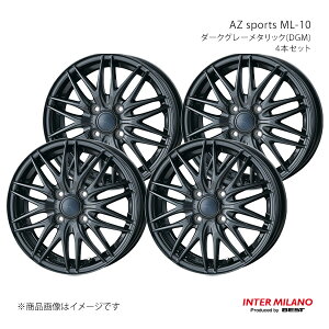 INTER MILANO �C���^�[�~���m AZ sports ML-10 �z�C�[�� 4�{�Z�b�g �L������ HB37S/97S 2021/12�`�y14×4.5J 4-100 INSET45 �_�[�N�O���[���^���b�N�z