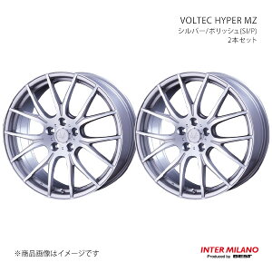 INTER MILANO �C���^�[�~���m VOLTEC HYPER MZ �z�C�[�� 2�{�Z�b�g�y20×8.0J 5-114.3 INSET38 �V���o�[/�|���b�V���z
