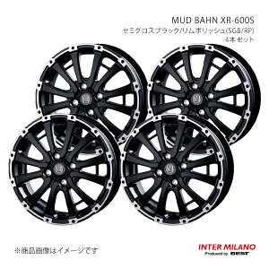 INTER MILANO �C���^�[�~���m MUD BAHN XR-600S �z�C�[�� 4�{�Z�b�g N-ONE JG3/4 2020/11�`�y15×4.5J 4-100 INSET45 �Z�~�O���X�u���b�N/�����|���b�V���z