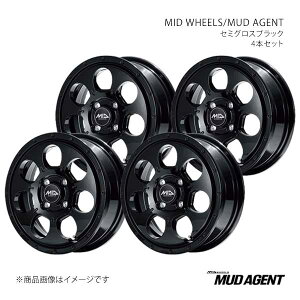 MID WHEELS/MUD AGENT GuBS DA64W A~zC[4{Zbgy14×4.5J 4-100 INSET45 SBKzL19A44543345030N×4