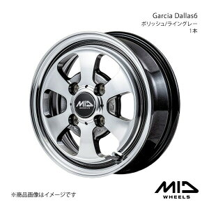 MID WHEELS/Garcia Dallas6 EFCN LA700S/LA710S A~zC[1{y14×4.5J 4-100 INSET45 |bV/CO[z
