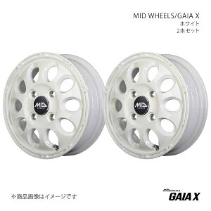 MID WHEELS/�K�C�AX �A���~�z�C�[��2�{�Z�b�g�y12×3.50B 4-100 INSET45 WHI�zMID WHEELS/GAIA X D97623543345040N×2