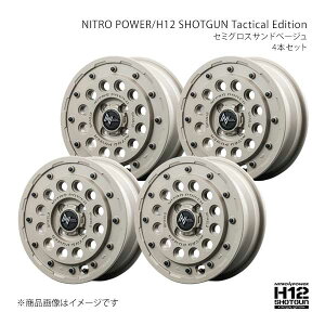 NITRO POWER/H12 SHOTGUN Tactical Edition Xy[VAJX^/Z MK42S A~zC[4{Zbgy14×4.5J 4-100 INSET45 SSBzL17E44543345020N×4