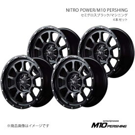 NITRO POWER/M10 PERSHING ハイエース 200系 アルミホイール4本セット【16×6.5J 6-139.7 INSET38 SBM】X1666656D338SB00×4