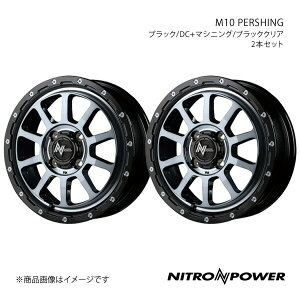 NITRO POWER/M10 PERSHING fCY/fCY[NX B21W A~zC[2{Zbgy15×5.0J 4-100 INSET45 ubN/DC+}VjO/ubNNAz