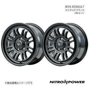 NITRO POWER/M16 ASSAULT WR-V DG5 A~zC[2{Zbgy17×7.0J 5-114.3 INSET42 Z~OXubNz
