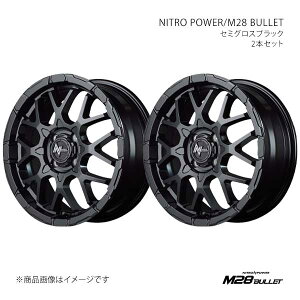 NITRO POWER/M28 BULLET �X�C�t�g ZC#3S/ZD#3S �A���~�z�C�[��2�{�Z�b�g�y16×6.0J 4-100 INSET40 SBK�zX16566043340SB00×2