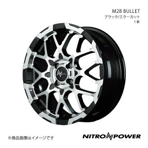 NITRO POWER/M28 BULLET eKNX EV B5AW A~zC[1{y15×5.0J 4-100 INSET48 ubN/~[Jbgz