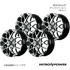 NITRO POWER/M28 BULLET ~ C[X 350/360n A~zC[4{Zbgy15×5.0J 4-100 INSET48 ubN/~[Jbgz