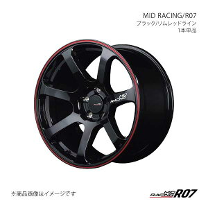 MID RACING/R07 A~zC[1{y17×7.0J 4-100 INSET45 BRRzX15777043345BKR0×1
