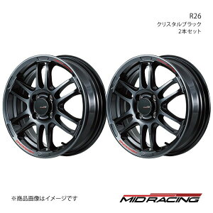 MID RACING/R26 Ry L880K A~zC[2{Zbgy15×5.0J 4-100 INSET45 NX^ubNz