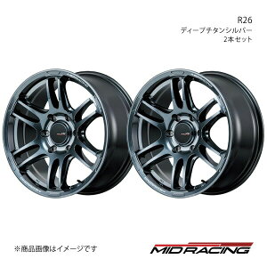 MID RACING/R26 nCG[X/WAXG[X 200n A~zC[2{Zbgy17×6.5J 6-139.7 INSET38 fB[v`^Vo[z