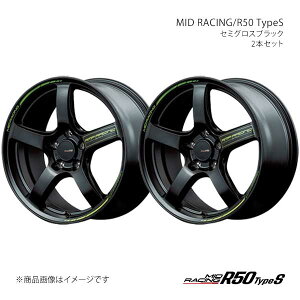 MID RACING/R50 TypeS tHX^[ SH5 A~zC[2{Zbgy17×7.0J 5-100 INSET48 SBKzX16D770533480300×2