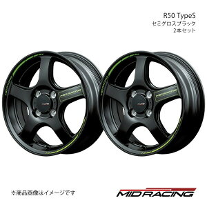 MID RACING/R50 TypeS SR MH35/55 A~zC[2{Zbgy15×5.0J 4-100 INSET45 Z~OXubNz