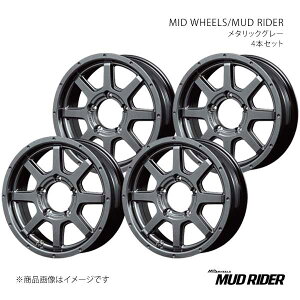 MID WHEELS/MUD RIDER �W���j�[ JB64W �A���~�z�C�[��4�{�Z�b�g�y16×5.5J 5-139.7 INSET22 MGR�zV9856555D322MG0N×4