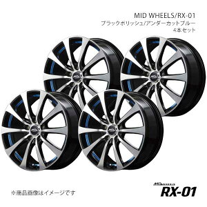 MID WHEELS/RX-01 GuBS DA17W A~zC[4{Zbgy14×4.5J 4-100 INSET45 BKBzL1714454334503L0×4