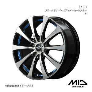 MID WHEELS/RX-01 ~ C[X 350/360n A~zC[1{y15×4.5J 4-100 INSET45 ubN|bV/A_[Jbgu[z
