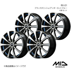 MID WHEELS/RX-01 pb\ 30n A~zC[4{Zbgy15×5.5J 4-100 INSET43 ubN|bV/A_[Jbgu[z