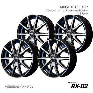 MID WHEELS/RX-02 ^g/^gJX^ LA600S A~zC[4{Zbgy15×4.5J 4-100 INSET45 BKBzY2655454334503LN×4