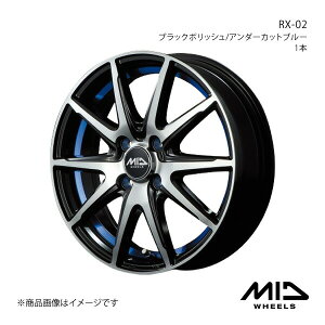 MID WHEELS/RX-02 VG^ 170n A~zC[1{y15×6.0J 5-100 INSET45 ubN|bV/A_[Jbgu[z