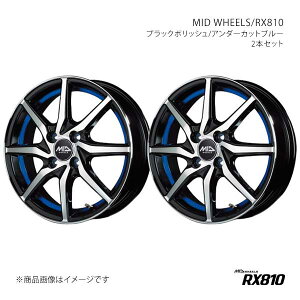 MID WHEELS/RX810 GuBS DA64W A~zC[2{Zbgy14×4.5J 4-100 INSET45 BKBzY2564454334503L0×2