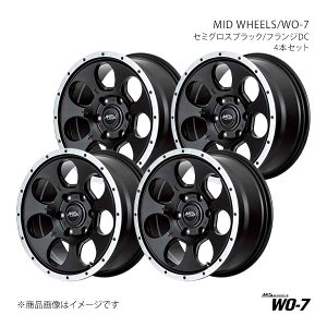 MID WHEELS/WO-7 �n�C�G�[�X 200�n �A���~�z�C�[��4�{�Z�b�g�y15×6.0J 6-139.7 INSET33 SBF�zL1935606D333039N×4