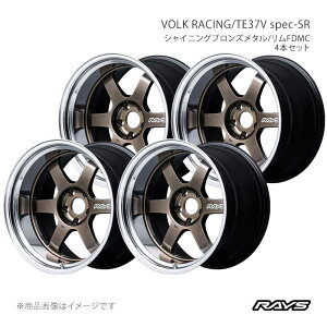 RAYS ���C�Y �{���N���[�V���O TE37V �X�y�b�NSR �A���~�z�C�[��4�{�Z�b�g�y18×9.5J 5-114.3 INSET0 SR�z02198950005SR×4