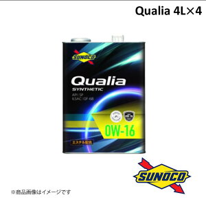 SUNOCO/XmR QualiaV[Y GWIC 0W-16 4L×4 FULL SYNTHETIC(GXez) NAA S 100%w Engine Oil