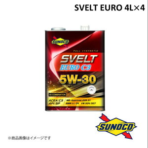 SUNOCO/XmR SVELT EUROV[Y GWIC 5W-30 4L×4 FULL SYNTHETIC(GXez) Xxg[ S 100%w Engine Oil