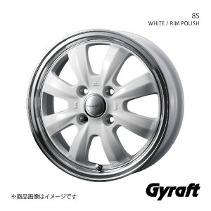 Gyraft/8S [NX ML21S A~zC[1{y15×4.5J 4-100 INSET45 SILVER/RIM POLISHz 0040909