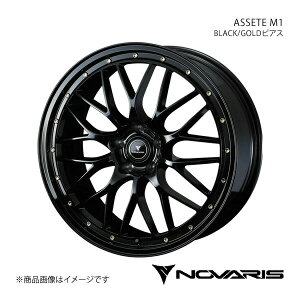 NOVARIS/ASSETE M1 CX-8 KG2P A~zC[1{ y18×7.5J 5-114.3 INSET45 BLACK/GOLDsAXz 0041063