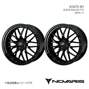 NOVARIS/ASSETE M1 CX-5 KFn A~zC[2{Zbgy20×8.5J 5-114.3 INSET45 BLACK/GOLDsAXz0041069×2