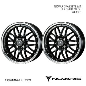 NOVARIS/ASSETE M1 Ry L880 A~zC[2{Zbgy16×5.0J 4-100 INSET45 BLACK/RIM POLISHz0041081×2