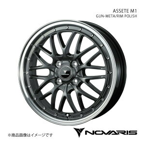 NOVARIS/ASSETE M1 eKNXEV B5AW A~zC[1{ y15×4.5J 4-100 INSET45 GUN-META/RIM POLISHz 0041070