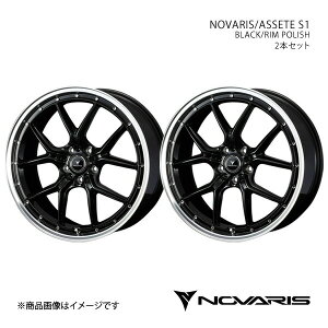 NOVARIS/ASSETE S1 CX-5 KFn A~zC[2{Zbgy18×7.5J 5-114.3 INSET45 BLACK/RIM POLISHz0041332×2