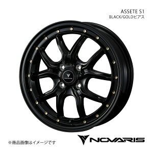 NOVARIS/ASSETE S1 Ry LA400K A~zC[1{ y16×5.0J 4-100 INSET45 BLACK/GOLDsAXz 0041320