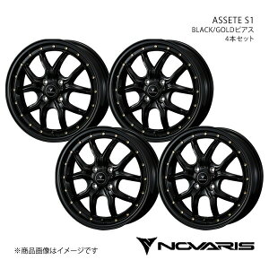 NOVARIS/ASSETE S1 sNVXWCC LA250n A~zC[4{Zbgy16×5.0J 4-100 INSET45 BLACK/GOLDsAXz0041320×4
