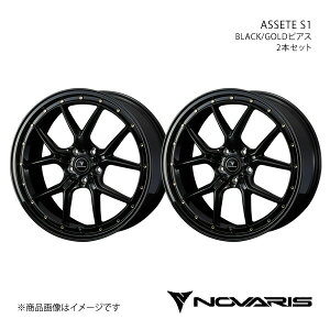 NOVARIS/ASSETE S1 CR-Z ZF1/ZF2 ^CTCY(215/35-18) A~zC[2{Zbgy18×7.5J 5-114.3 INSET53 BLACK/GOLDsAXz0041323×2