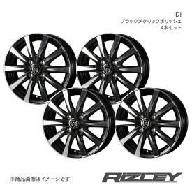 RiZLEY/DI アクア P10系 純正タイヤサイズ(185/60-15) アルミホイール4本セット【15×5.5J 4-100 INSET42 ブラックポリッシュ】0040497×4