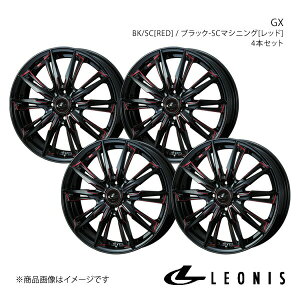 LEONIS/GX ANA P10n X-URBAN ^CTCY(185/55-16) A~zC[4{Zbgy16×6.0J4-100 INSET42 BK/SC[RED]z0039341×4