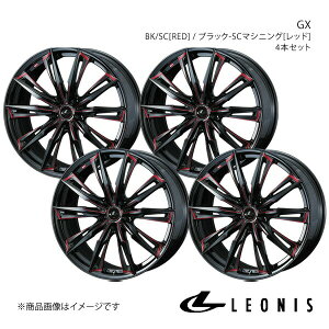LEONIS/GX GOh E51 FR ^CTCY(225/45-19) A~zC[4{Zbgy19×8.0J5-114.3 INSET43 BK/SC[RED]z0039390×4