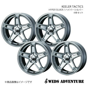 WEDS-ADVENTURE/KEELER TACTICS JEEP lQ[h BU13/BU14/BU24 A~zC[4{Zbgy17×7.0J5-110 INSET35 HYPER SILVERz0039712×4