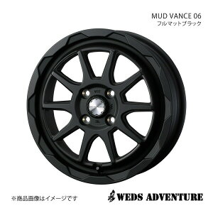 WEDS-ADVENTURE/MUD VANCE 06 eKXy[X B11A A~zC[1{y15×4.5J 4-100 INSET45 FULL MAT BLACKz 0040202