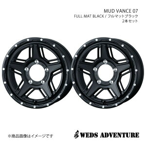 WEDS-ADVENTURE/MUD VANCE 07 Wj[VG JB43 A~zC[2{Zbgy15×6.0J 5-139.7 INSET0 FULL MAT BLACKz0040532×2